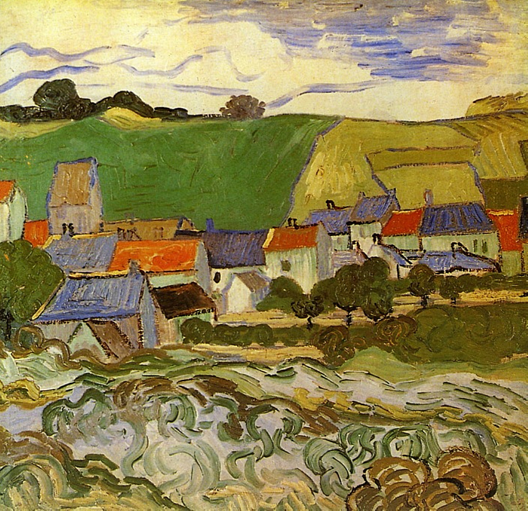 View of Auvers - Van Gogh Painting On Canvas